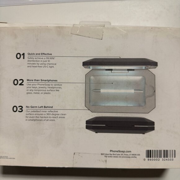 PhoneSoap Basic UV Cell Phone Sanitizer and Charger - Black - Picture 10 of 11